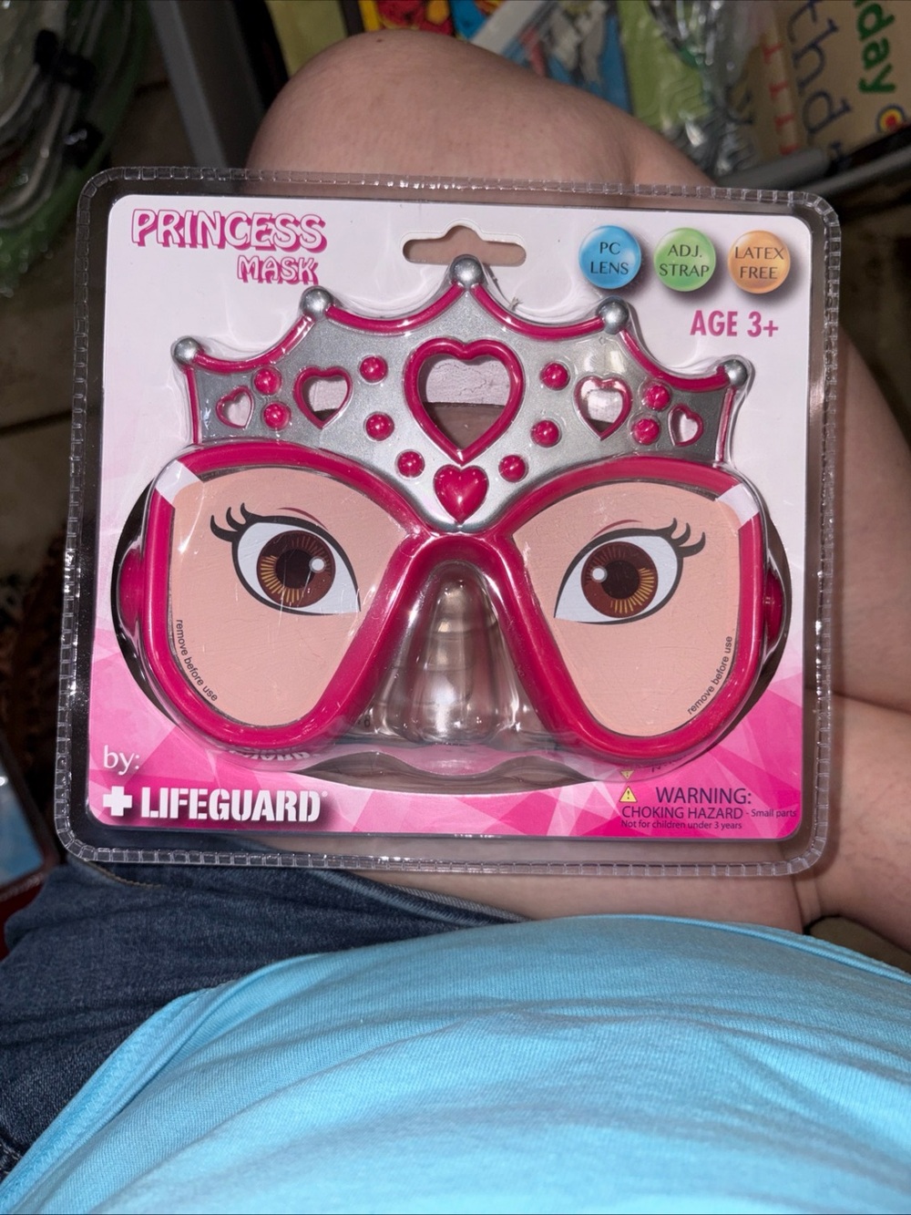 Lifeguard Kids Princess Face Mask - Pink
